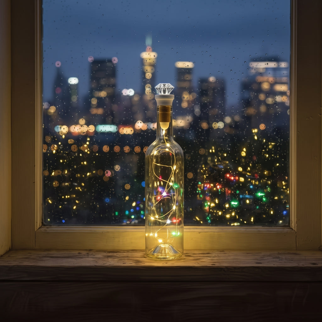 Diamond Crown Bottle Light Cork — 2-Pack Gift Set