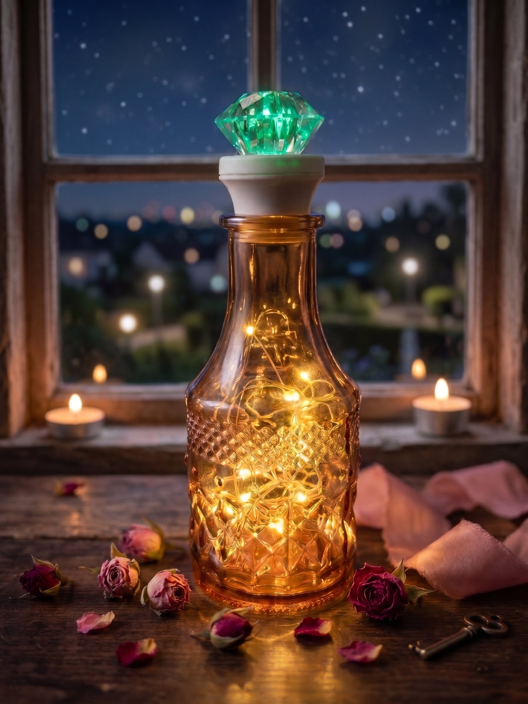 Diamond Crown Bottle Light Cork — 6-Pack Party Set