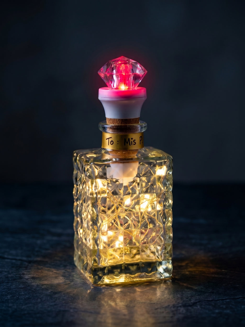 Diamond Crown Bottle Light Cork — 4-Pack Gift Set